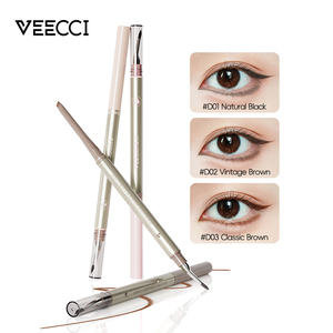 Precio al por mayor VEECCI, lápiz delineador de ojos en gel de gran capacidad, resistente al agua, anti-manchas, delineador de ojos de doble punta, natural para principiantes - Product Image 4