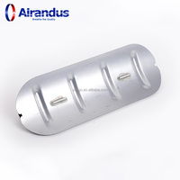 Systèmes HVAC, porte d'accès incurvée en aluminium/galvanisé, conduit de ventilation circulaire, conduit spiralé anti-moisissure, flexible et résistant au feu
