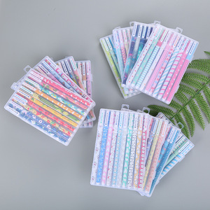 Bolígrafo neutro colorido creativo papelería de dibujos animados juego de bolígrafos de gel de 10 piezas para estudiantes - Product Image 2