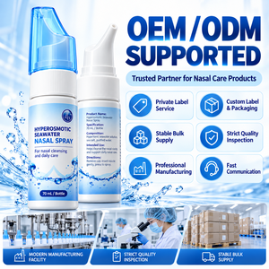 Spray nasal pour soulager les allergies, rinçage nasal au sel marin pour la congestion nasale, le <span class=keywords><strong>nez</strong></span> qui gratte et qui coule, soin nasal quotidien, OEM ODM, marque privée - Product Image 6