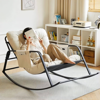Fauteuil à bascule confortable et moderne pour salon, bureau à domicile, chambre, appartement - Relaxation pour adultes