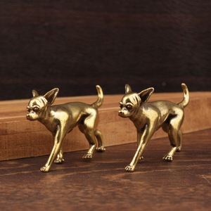 Figura de animal de latón, zorro, decoración de mesa, adorno de jardín para interiores y exteriores, regalo de inauguración de casa - Product Image 3