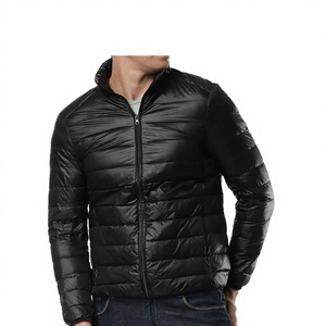 Men's Thick Bomber Jacket Full Zip Water Resistant Quilted Lined Winter Casual Hooded Finished - Product Image 3