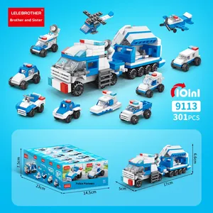Lele Brothers 9113-9119 edifici moderni di ingegneria ragazzi bambino blocco di costruzione giocattolo modello 1:32 scala di plastica - Product Image 5