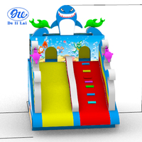 Parc aquatique gonflable pour enfants avec toboggan, grande piscine à structure, équipement d'obstacles, château gonflable requin - Fabricant