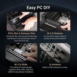 Carte mère ProArt X870E Creator WiFi AM5 ATX PCIe 5.0 Mémoire DDR5 SATA Prise en charge de Windows 10/11 pour les GPU de nouvelle génération - Product Image 2