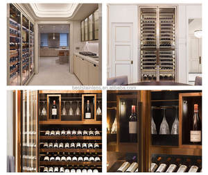 Modern Home <strong>Mini</strong> Luxury <strong>Drawer</strong> Lighted Black Furniture Coffee Wine Cellar Bar Showcase Living Room Cabinets with Glass Display - Product Image 6