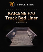 Doublures de lit de camionnette en HDPE personnalisées pour KAICENE F70 PEUGEOT LANDTREK double cabine cabine cabine d'équipage sur mesure tapis de lit en caoutchouc