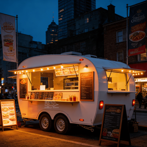 Remorque à glaces de type spécial, camion de restauration, remorque de concession alimentaire, chariot mobile de boissons, chariot de grillades remorquable - Product Image 3