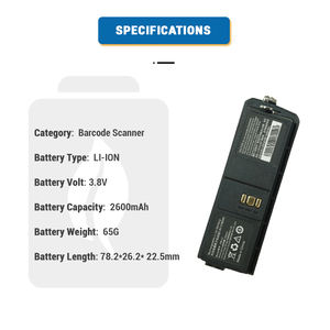 Remplacement Rechargeable Lithium-ion 3.8V 2600mAh HBLU2 ACC-HBLU2-2600 Terminal Mobile PDA Barcode Scanner Batterie pour <span class=keywords><strong>U2</strong></span> <span class=keywords><strong>U2</strong></span> II - Product Image 2