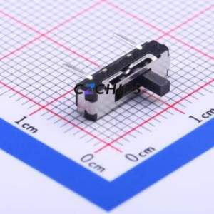 K3-1336D-K1 Slide Switch Through hole Component (THT) Switch Single Pole Three Throw Rectangle Pin Header PC Pin 13mm - Product Image 1