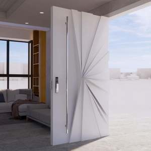 Porte extérieure en bois moderne et élégante de haute qualité, matériau MDF, porte d'entrée principale, porte d'entrée pour maison et villa - Product Image 6