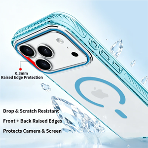 <span class=keywords><strong>Funda</strong></span> Magnética Transparente Delgada para <span class=keywords><strong>iPhone</strong></span> 16 Pro Max con Borde Tintado y Sistema de Defensa de Impacto Mejorado - Product Image 3