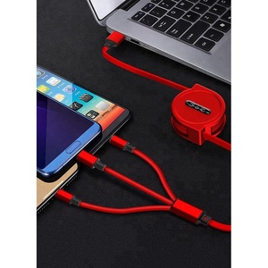 OEM Universale Cavo Dati Cavo Piatto 3 in 1 di Ricarica Veloce stretch cavo USB per Il <span class=keywords><strong>Iphone</strong></span>/Tipo C/Micro - Product Image 6