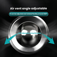 Buse à jet sphérique réglable à 360 degrés en acier inoxydable pour système de ventilation CVC, atelier commercial, aéroport