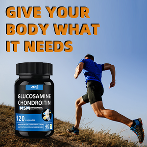 แคปซูล OEM ฮาลาล MSM กลูโคซามีน 1500 ชอนโดรอยติน 800 อาหารเสริมบำรุงข้อและกระดูกสำหรับนักกีฬา MSM กลูโคซามีน ชอนโดรอยติน แคปซูล - Product Image 4