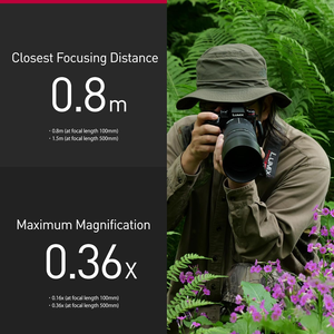 Objectif ultra-téléobjectif Panasonic S Series 100-500mm F5-F7.1 à monture L - Appareil photo hybride avec capteur CMOS S-R100500 - Product Image 3