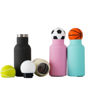 Botella de Agua Deportiva con Logotipo Personalizado, de Acero Inoxidable, Libre de BPA, con Forma de Balón de Fútbol - Product Image 1