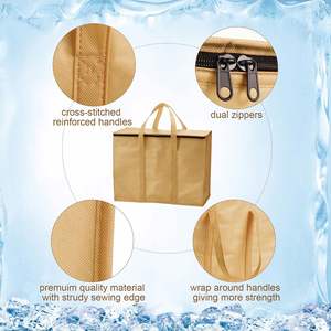Bolsa Térmica Aislada Personalizada de Gran Capacidad, Impermeable, para Entrega de Alimentos, Frutas, Verduras, Compras en el Mercado - Product Image 3
