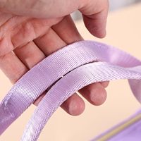 Sac de rangement transparent en PVC avec fermeture éclair pour accessoires de Mahjong : tuiles, poussoirs, mélangeurs, cartes, dés et tapis
