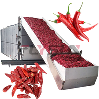 2025 Hot Sale Flysun RVS Automatische Intelligente Continue Droogmachine voor Rode Chili's, Hoge Capaciteit, Mini Formaat