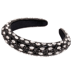 Serre-têtes Hua Liyu pour femmes, ornés de strass, argentés, dorés, noirs, colorés, style baroque, accessoires pour cheveux pour mariage, fête, cadeau - Product Image 5