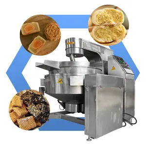 HNOC automático turrón planetario cocinar mezclador máquina eléctrica salsa revolver olla con camisa hervidor CON MEZCLADOR