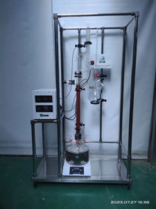 Columna de vidrio de destilación de alto vacío Planta de rectificación eléctrica Frasco rotatorio de 5L Nuevo precio de fábrica usado para uso en laboratorio - Product Image 2