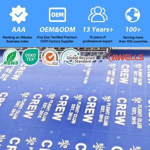 사용자 정의 로고 자수 B-25 직물 비행기 키 체인 아연 합금 30mm 큰 반지 사용자 정의 색상 크기 친환경 프로모션 - Product Image 5