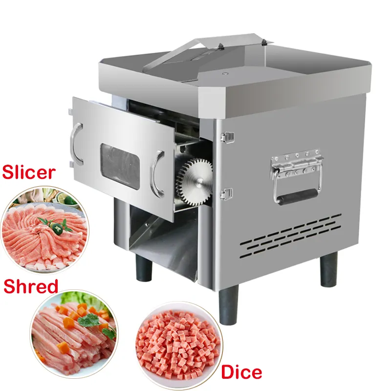 Machine Frozen Meat Slicer Stainless Meat Cutter Bakery Slicer Cook Beef Slicer