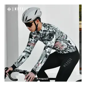 Mcycle Custom Winter Cycling Wear Thermal Fleece Warm Bike Jersey Outdoor Cycling Fleece Jackets Long Sleeve Cycling Jerseys