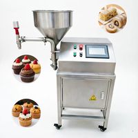 Machine semi-automatique mobile à alimentation rapide et haute efficacité avec grande ouverture d'insécurité pour liquides, sauces épaisses et flacons en verre de boissons
