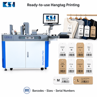 Machine d'impression jet d'encre UV CSJ-U601TAG 600 DPI, petite imprimante numérique pour étiquettes suspendues, pour cartes d'étiquettes de vêtements personnalisées, production rapide