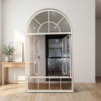 Ventanas Abatibles Francesas de Aluminio DEMEA AS2047 NFRC con Doble Acristalamiento, Insonorizadas, Vidrio Templado Low-e y Aleación de Aluminio