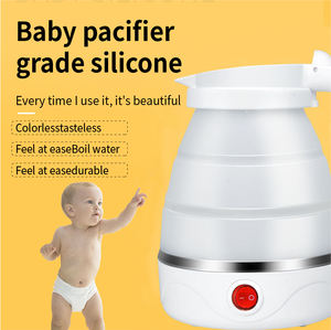 Update Klassieke Reis Draagbare Opvouwbare Elektrische Waterkoker, 0,6l Kleine Opvouwbare Warmwaterboiler Voor Koffie Thee - Product Image 6