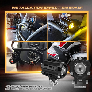 Phares LED Luxlion 2026 pour <span class=keywords><strong>moto</strong></span>, feux de route stroboscopiques, <span class=keywords><strong>mini</strong></span>-feux de travail, ampoules antibrouillard pour voiture, camion, SUV, VTT - Product Image 6