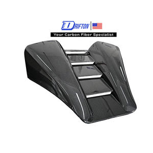 Cubierta de entrada de aire del motor trasero del coche para Mclaren 570S 570GT piezas de fibra de carbono seco - Product Image 1