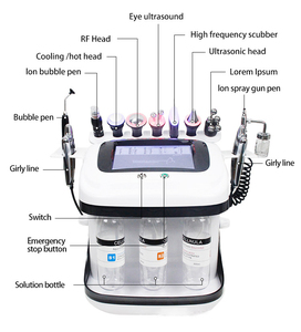 Hydra Bubble Skin <span class=keywords><strong>Beauty</strong></span> Machine 10 en 1 Cuidado facial Oxygen Jet Peel limpieza hidro dermoabrasión Otros equipos de belleza para uso doméstico - Product Image 6