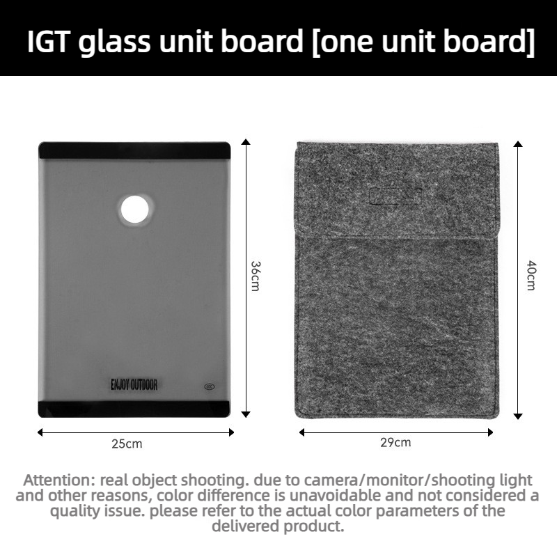 Single unit glass panel [comes with storage bag]