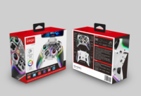 Control de Juego Turbo con Luz RGB, Joystick Gamepad para Nintendo Switch/PC/PS4, Inalámbrico