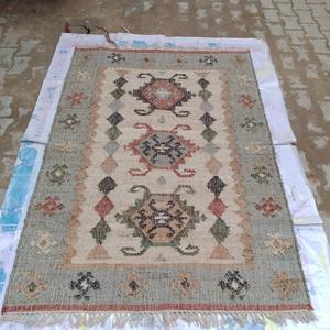 Alfombra de lujo moderna personalizable de lana anudada a mano de algodón hecha a mano novedad tejida viaje para sala de estar hoteles restaurantes - Product Image 1