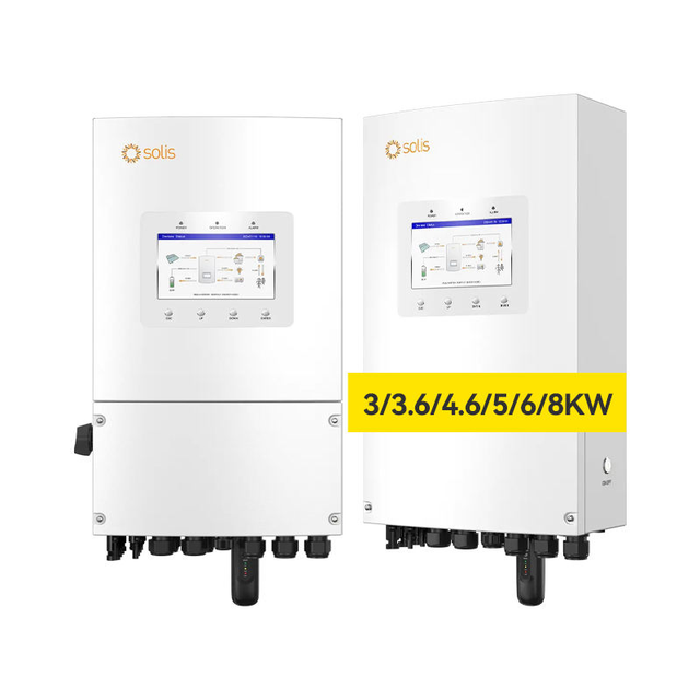 Factory Price Solis S6-EH1P6K-L-PLUS 3.6kW 4.6kW 5kW 8kW Single Phase Hybrid Grid Inverter for Certified IP66 Protection
