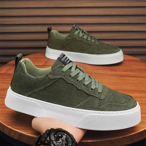 Sneakers Platform All'Ingrosso, Calzature Sportive Traspiranti alla Moda, Leggere, per Uomo, Nero e Verde, Scarpe Casual Giovanili - Product Image 3