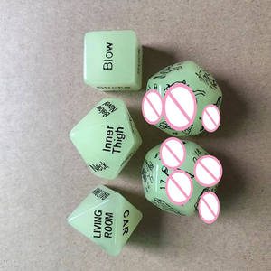 Dados Eróticos Luminosos <span class=keywords><strong>5</strong></span> en 1 para el Amor y el Sexo, Juego de Dados de Posiciones Personalizadas para Parejas, Regalo para Juegos de Pareja - Product Image 3