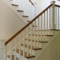 Maison Balcon Escalier Balustre Couloir Intérieur Galerie Garde-corps Forgé Acier Handicap Rampe Rails