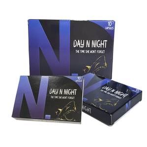 Cápsulas Azules de Maca y Ginseng Naturales OEM, 10 Cápsulas por Caja, Apoyo Inmunológico para Adultos - Product Image 2