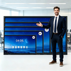 Tableau blanc interactif intelligent à <span class=keywords><strong>écran</strong></span> tactile infrarouge, tableau blanc numérique électronique, OEM/ODM 4K UHD 55-65 pouces - Product Image 1