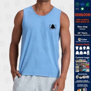 Canotta da Uomo OEM in Poliestere e Spandex Traspirante ad Asciugatura Rapida, Vestibilità Comoda per Palestra e Fitness - Product Image 1