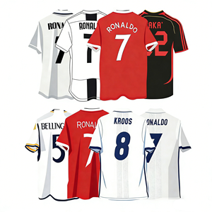 经典足球衫，球衣，成人男士复古系列衬衫 - Product Image 1