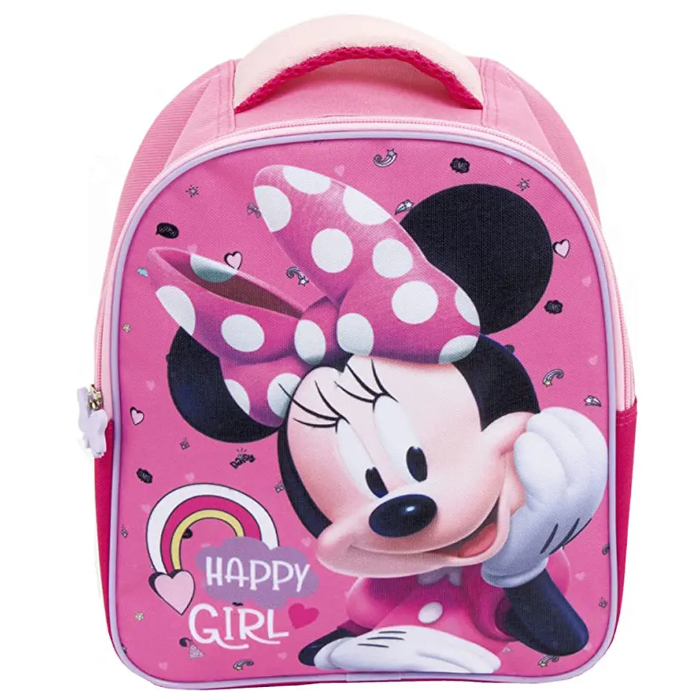 Tas sekolah anak ransel Pink untuk anak perempuan kartun poliester portabel ransel anak-anak tas punggung anak-anak beroda 300 buah CN; Fuji